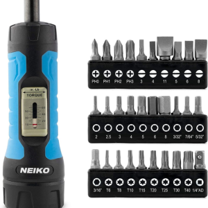 Neiko 10574A 1/4” Drive Torque Wrench Screwdriver Set